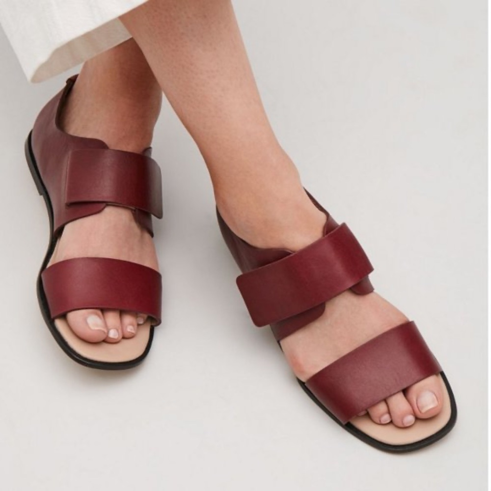Cos Leather Velcro Sandals Gem